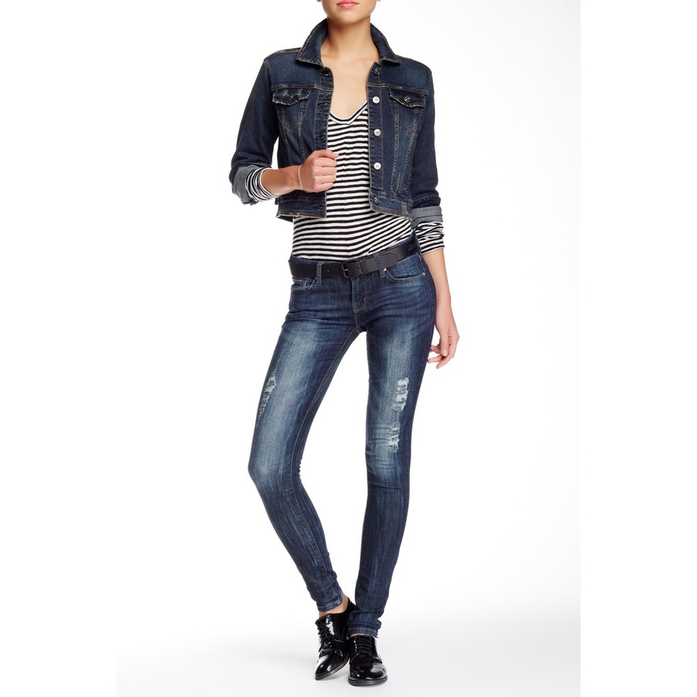 JUST USA Destroy Skinny Jean- Size 1 (US 25)